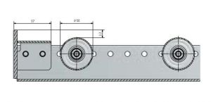End stopper for pallet rail type 670, 710, 720, 730